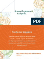 Trastorno Orgánico y Exógeno