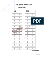 G.C.E. (A.L.) Support Seminar 2015 Chemistry I Answer Guide: Number Answer Number Answer