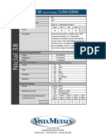Niclal 38, Cumn10Ni4: (Shunt Grade)