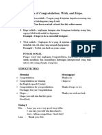 Expression of Congratulation, Wish, and Hope.: Example: You Have Worked So Hard For This Achievement