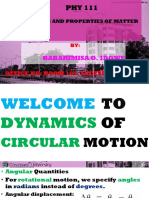 Dynamics of Circular Motion