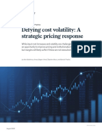 Defying Cost Volatility: A Strategic Pricing Response: Marketing & Sales Practice