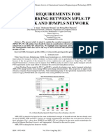 Key Requirements For Interworking Between MPLS-TP Network and Ip/Mpls Network