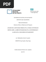 Movilidad Urbana Introducción, Marco Teórico, Cuadro de Variables 2 y Final