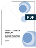 Lab Manual Organic Analytical Chemistry