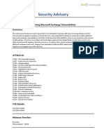 Security Advisory: Prometei Botnet Exploiting Microsoft Exchange Vulnerabilities Summary