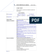 Plan de Auditoria ISMS