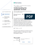 Quadratic Formula Explained (Article) - Khan Academy