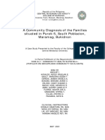 A Community Diagnosis of The Families Situated in Purok-5, South Poblacion, Maramag, Bukidnon