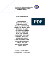 Schizophrenia: Medical Colleges of Northern Philippines Alimannao Hills, Peñablanca Cagayan College of Nursing