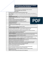 Relación de Documentos A Ser Entregados en Formato Digital Por Parte Del Proveedor