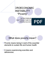 Macroeconomic Instability "Poverty": Gul Rukh Mehboob Asst. Professor Health Economics HEM-Macroeconomics