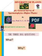 BOT 101 Lecture Note On Spermatophytes