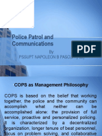 Police Patrol and Communications: By: Pssupt Napoleon B Pascua (Ret)