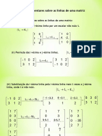 Matriz LRFE - Escalonamento