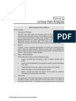 Critical Path Analysis: Basic Concepts and Formula Basic Concepts 1. Framework of Pert/Cpm