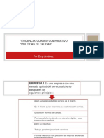 Evidencia Cuadro Comparativo Politicas de Calidad