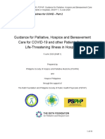 Part 2 - Guidance For Palliative, Hospice and Bereavement Care For COVID-19 and Other Patients Facing Life-Threatening Illness in Hospitals (Updated)