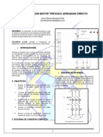 Automatizacion Motor Trifasico Arranque Directo