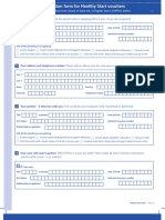 Application Form For Healthy Start Vouchers