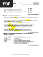 Unit 6 General Quiz: - / 50 Points