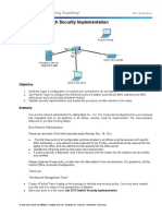 Lab 2.2.1.1 Switch Security Implementation