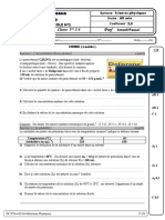 Classe: 1 S6: Lycee Fouchana Devoir de Controle N°2 Sciences Physiques 60 Min 2,5