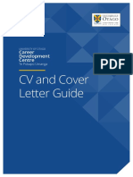 CV and Cover Letter Guide: Career Development Centre