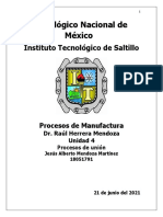 Procesos de Unión en Manufactura