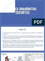 Técnica Dinamômetria Isocinética