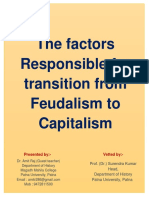 The Factors Responsible For Transition From Feudalism To Capitalism