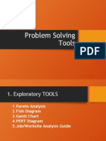 Explanatory Tools - Pareto Analysis, Fish Diagrams, Gantt Chart, PERT Chart