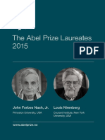 The Abel Prize Laureates 2015: John Forbes Nash, Jr. Louis Nirenberg