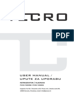 User Manual / Upute Za Uporabu: Refrigerator / Hladnjak