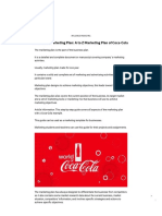 Distinct Coke Marketing Plan