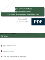 M53 Lec2.3 Higher Order Derivatives Implicit Differentiation Linear Approximation