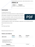 AVALIAÇÃO INDIVIDUAL 02 - MANUTENÇÃO MECÂNICA - Coreu 2021