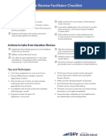 Iteration Review Facilitator Checklist