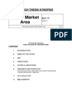 Dadar Market Area: B.Arch Thesis Synopsis