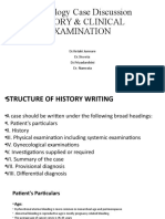 Gynecology Case Discussion History & Clinical Examination: DR - Ketaki Junnare DR - Shweta DR - Priyadarshini Dr. Namrata