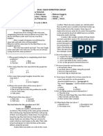 Soal Ujian Semester Genap Nama Sekolah: Mata Pelajaram: Bahasa Inggris Semester / Kelas: Genap / 9 Tahun Pelajaran: 2020 / 2021