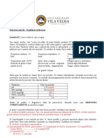 Exercício Distúrbios Acido-Base