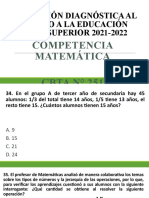 Matemática - Evaluación Diagnóstica Al Ingreso A La Ems