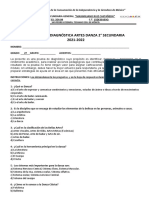 Examen Diagnostico Danza 2022