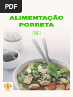 Alimentação Porreta Fase 1