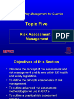 Topic Five: Risk Assessment & Management