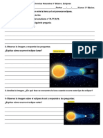 Guía Ciencias Naturales 3° Eclipses. 