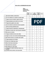 Escala de Automedición de La Depresión (EAMD) - William Zung