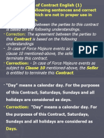 Unit 2 Features of Contract English