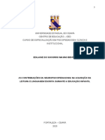 As Contribuições Da Neuropsicopedagogia Na Aquisição Da Leitura e Linguagem Escrita Durante A Educação Infantil